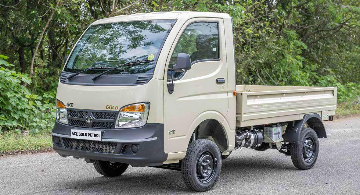 Tata Ace Gold White Pop Up LH Side View