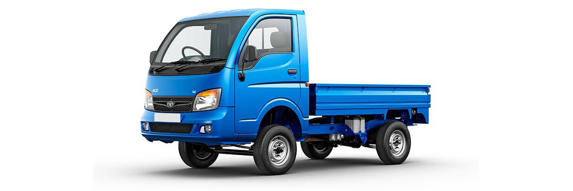 Tata Ace HT Blue LH Side View